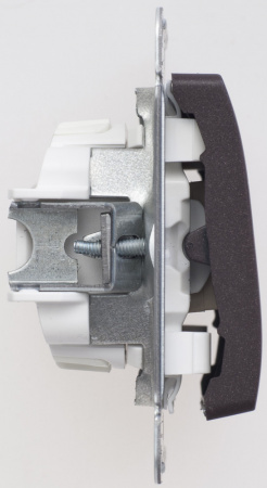 SE Glossa Шоколад Переключатель 2-клавишный, сх.6, 10АХ