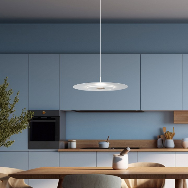 Подвесной светодиодный светильник в стиле лофт 40031/1 LED / белый Eurosvet Kontur