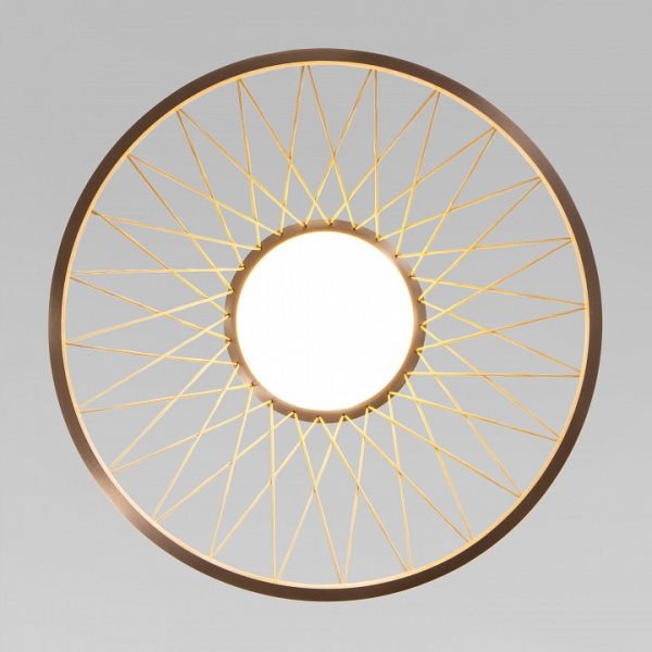 Подвесной светодиодный светильник 40016/1 LED коричневый Eurosvet Cesta