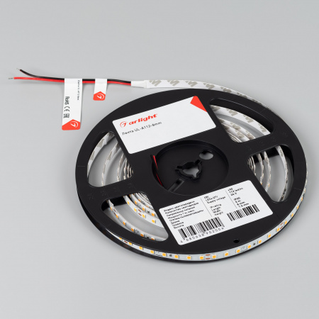 Arlight Лента UL-A112-8mm 24V Warm2700 (12 W/m, IP20, 5m) (7 лет)