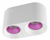 DK3096-WH+PI Светильник накладной IP 20, 10 Вт, GU5.3, LED, белый/розовый, пластик