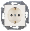 Simon 15 Бежевая Розетка с/з, со шторками, 16А, 250В, винт.зажим