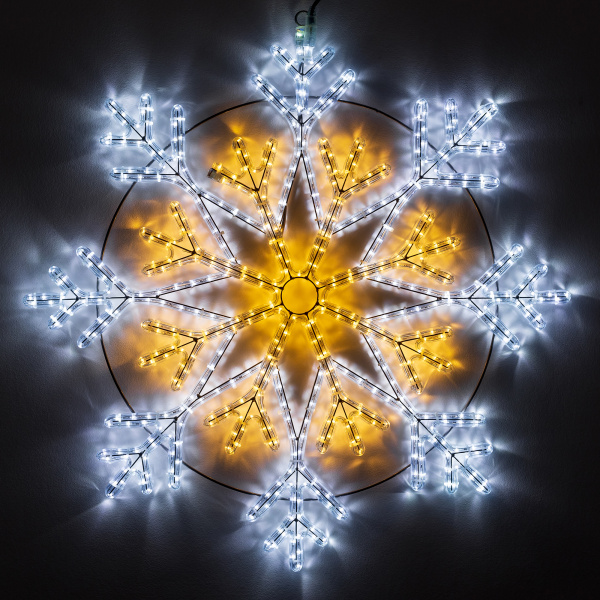 Arlight Фигура ARD-SNOWFLAKE-M12-900x900-720LED White/Warm (230V, 43W) (Ardecoled, IP65)