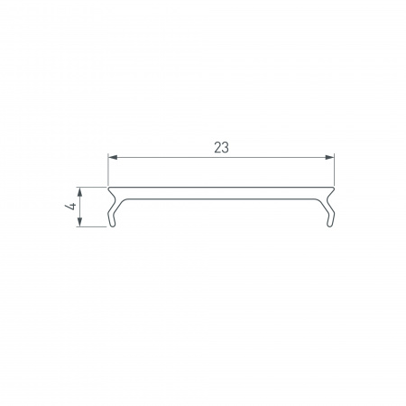 Экран MAT-L-BLACK-3000 черный для PLS-LOCK (Arlight, Пластик)