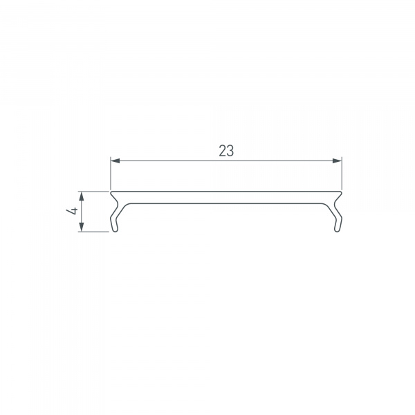 Arlight Экран MAT-L-10000 для профиля PLS-LOCK (Пластик)