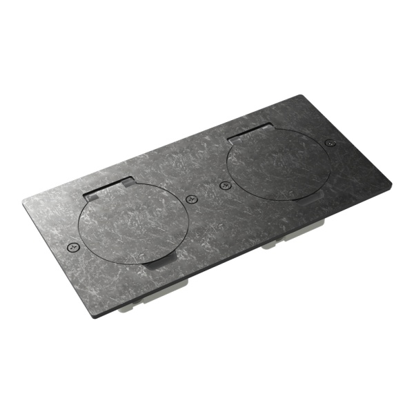 Donel Лючок Surface 4 мод. (2 мод. 45х45 мм.), круглая крышка, оцинкованная сталь, IP44, DFB22ZMRNFA