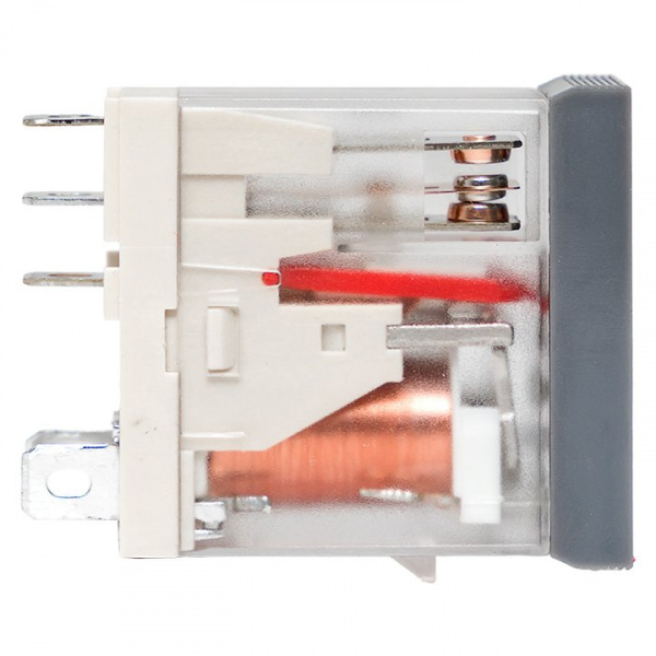 EKF Averes Реле промежуточное с кнопкой и мех. Индикацией RPAt 25/1 12A 230В AC