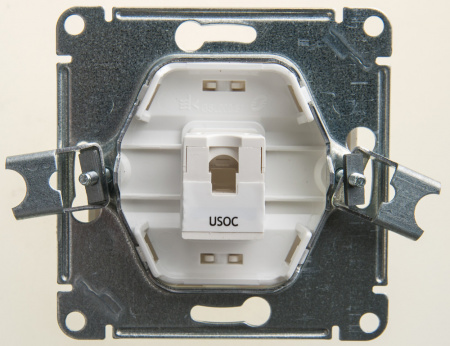 SE Glossa Перламутр Розетка телефонная RJ11