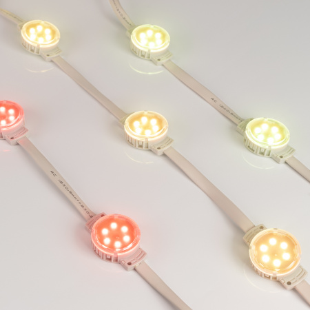 Arlight Модуль управляемый SPI-F6-D40 24V RGB-RAM-Auto (1.25W, IP68, 120 deg) (Пластик, 3 года)