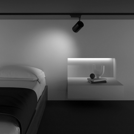 Трековый светильник Single phase track system UNITY TR003-1-26W3K-W-B Maytoni Vuoro