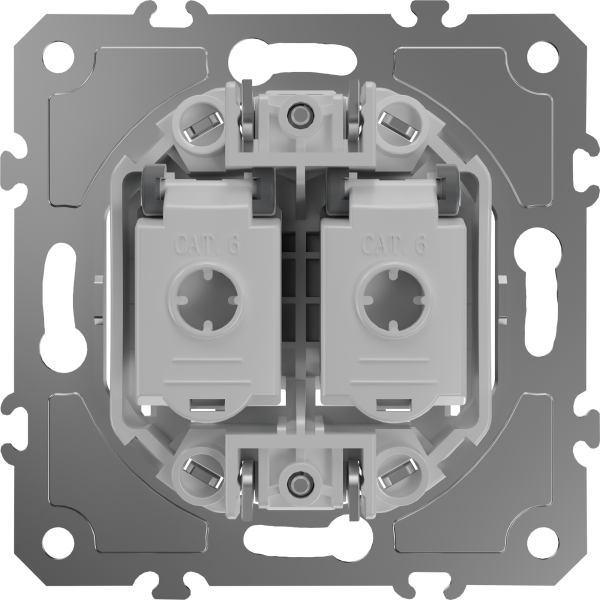 Donel Механизм розетки RJ45 + RJ45 (двойная) cat.6/ClassE-8/8, серия DB, DO16600