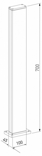 Ландшафтный светодиодный светильник Flat IP54 1538 TECHNO LED серый Elektrostandard Flat a053317