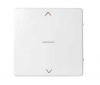 Simon S82 Concept Матовый белый, Клавиша для трехпозиционного выключателя жалюзи с пиктограммой "стрелки"