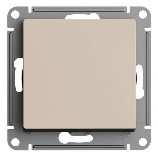 SE AtlasDesign Песочный Выключатель с самовозвратом, сх.1, 10АХ, механизм