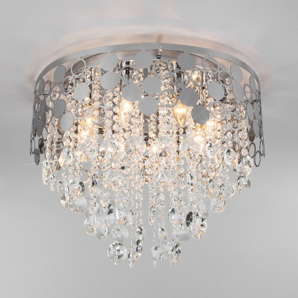 Умный подвесной светильник 10123/8 хром Eurosvet Lianna