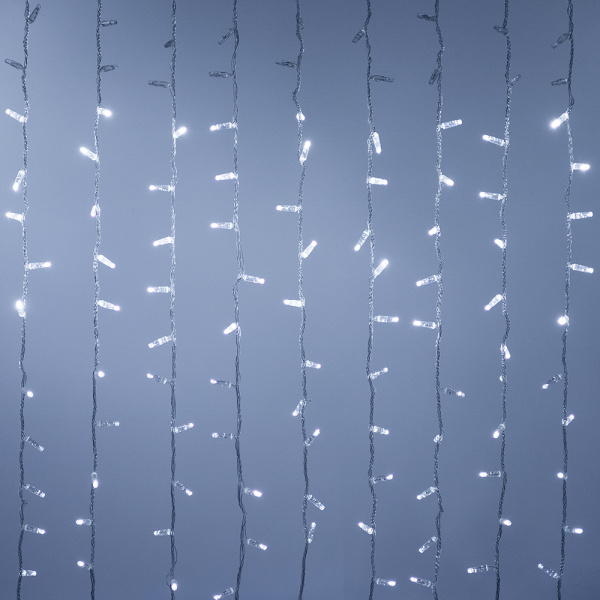 Arlight Светодиодная гирлянда ARD-CURTAIN-CLASSIC-2000x9000-CLEAR-2200LED-WATERFALL White (230V, 180W) (Ardecoled, IP65)