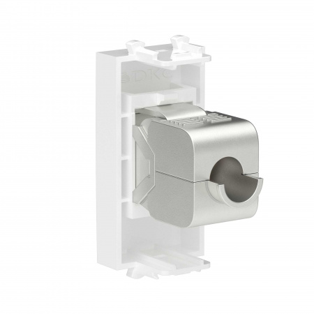 DKC Avanti Компьютерная розетка RJ-45 без шторки модульная, кат.5е экранированная, Белое облако, 1 модуль