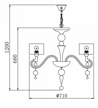 Люстра MOD603-06-N Maytoni Bubble Dreams