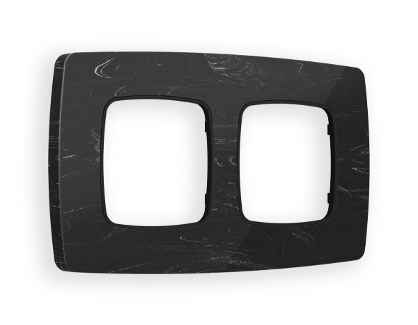 Рамка OMEGA Opera (Черный мрамор) 2-ая OF940702
