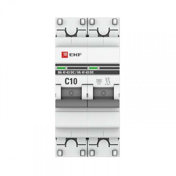 EKF PROxima Автоматический выключатель 2P 10А (C) 6кА ВА 47-63 DC