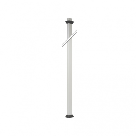 Simon Cima 500 Алюминий/Графит Колонна 1-сторонняя,, с телескопическим упором, 71,5(125)х109,5(164) мм, 3 м