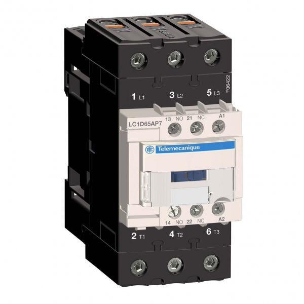 Schneider Electric Contactors D Telemecanique Контактор 3P Everlink 440В, 65A, 3НО сил.конт. катушка 230В АС
