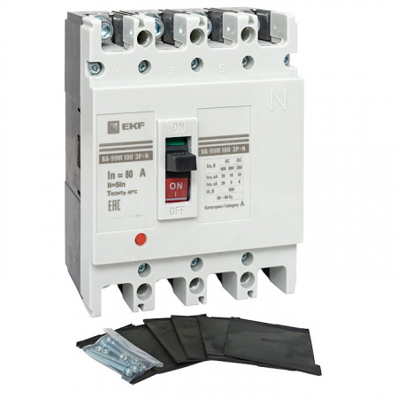 EKF PROxima Выключатель автоматический ВА-99М 100/80А 4P 5In 35кА