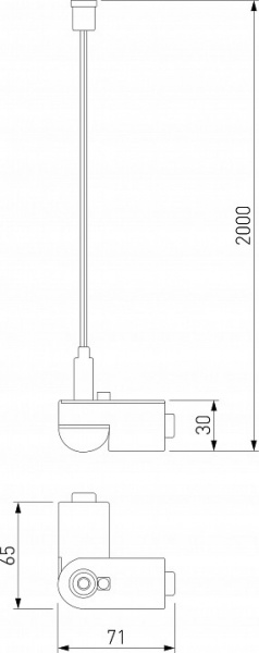 Module System Набор подвеса угловой с вводом питания (черный) 85195/00 Elektrostandard Module System a066232