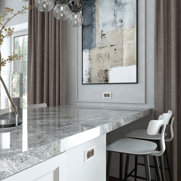 Розетка двойная с заземлением (дымчатый) W1272004