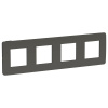 SE Unica Studio Дымчато-серая/Антрацит Рамка 4-ная
