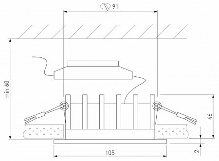 Светильник встраиваемый светодиодный Combi 15W 4000K черный 25068/LED Elektrostandard Combi a069006