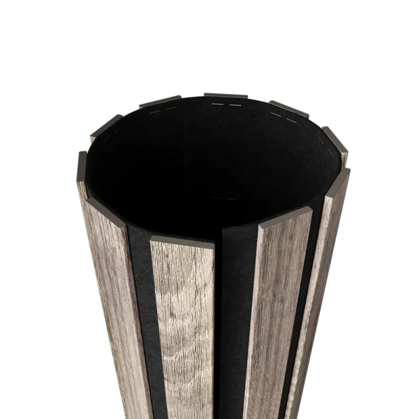 Акустическая панель FLEX Дуб Рейн 1200×600 мм рейка 40х6 мм