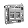 DKC Avanti Закаленная сталь Компьютерная розетка RJ-45 двойная  категория 5e экранированная