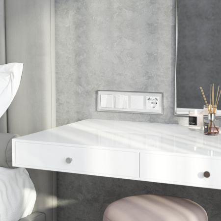 Набор клавиш для выключателя трехклавишного (Hammer белый) W1239001