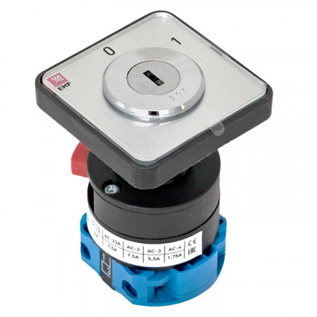 EKF PROxima Переключатель кулачковый ПК-1-112 10А 2P «0-1» с ключом