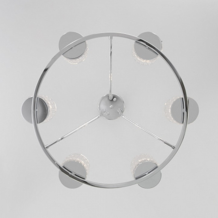 Потолочная люстра со стеклянными плафонами 60127/6 хром Eurosvet Calle