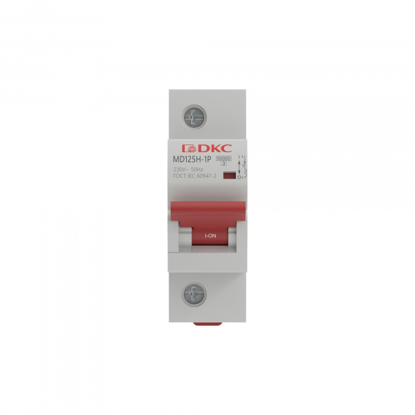 DKC Автоматический выключатель модульный YON max типа MD125H, 10кА, 1 полюс, хар-ка D, 63А