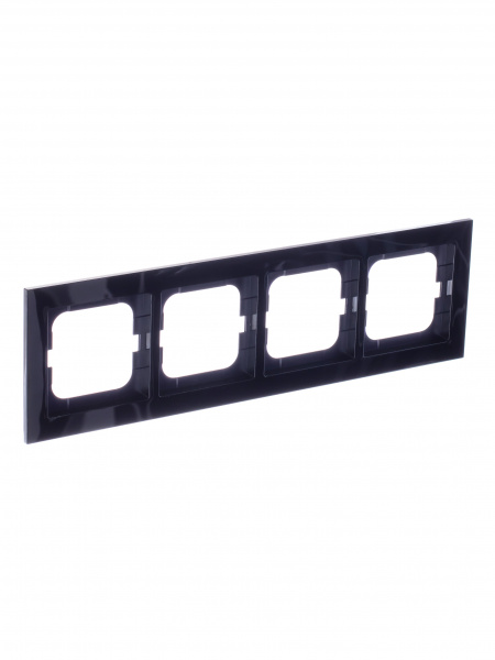 ABB BJE Axcent Черный Рамка 4-ая