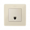 Simon 82 Detail Слоновая кость Накладка розетки ТЛФ 1-ая(мех 75480,75481)