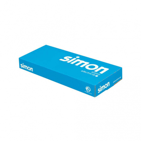 Simon 82 Nature Белый/Белое стекло Рамка 3-ая