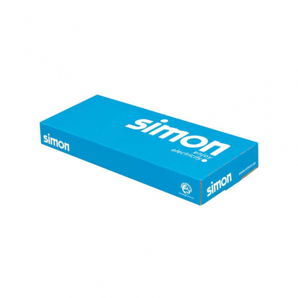 Simon 82 Nature Белый/Белое стекло Рамка 3-ая