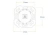 Donel Механизм компьютерной розетки 1-й RJ45 cat.6/ClassE, серия N96 Superfine, DTMLA16100
