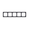 Рамка 5-постовая, черный матовый Kollinger Eclipse EC5BK