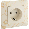 Legrand Valena LIFE DIY Сл.кость Розетка 1-ая с/з, безвинт.зажим
