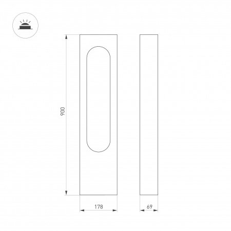 Уличный светодиодный светильник Arlight LGD-Muse-Boll-H900-12W Warm3000 037523