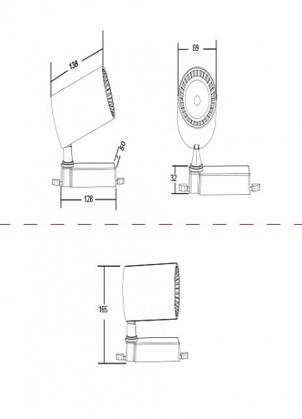 Трековый светильник TR003-1-30W3K-W Maytoni Vuoro