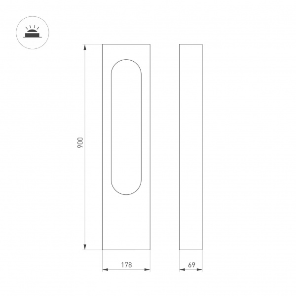 Уличный светодиодный светильник Arlight LGD-Muse-Boll-H900-12W Warm3000 037523