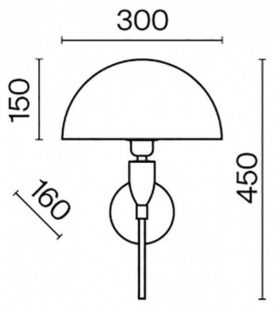 Настенный светильник (бра) Table & Floor Z034WL-01CH Maytoni Prima