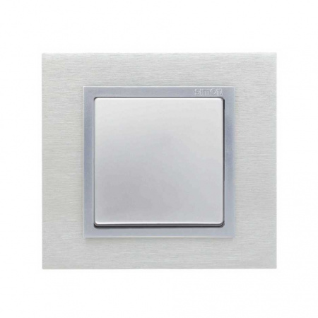 Simon 82 Nature Сталь матовая/Алюминий/Металл Рамка 2-ая