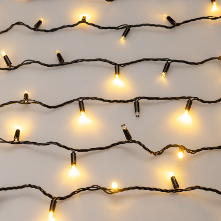 Arlight Светодиодная гирлянда ARD-STRING-CLASSIC-1000-BLACK-100LED-PULSE Warm (230V, 7W) (Ardecoled, IP65)